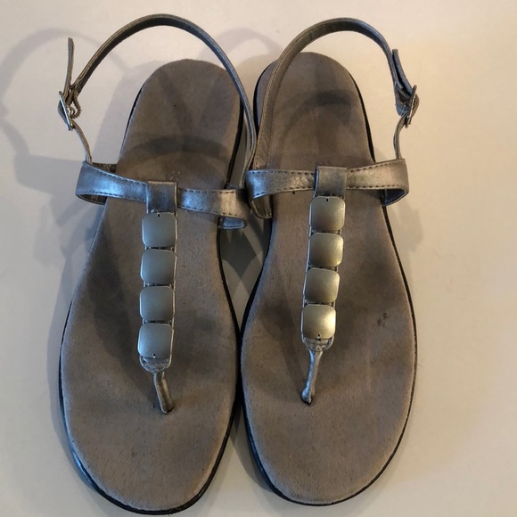 aerosoles silver sandals